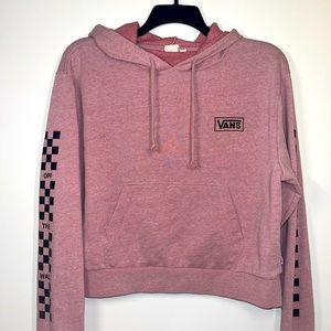 Vans off the wall cropped hoodie